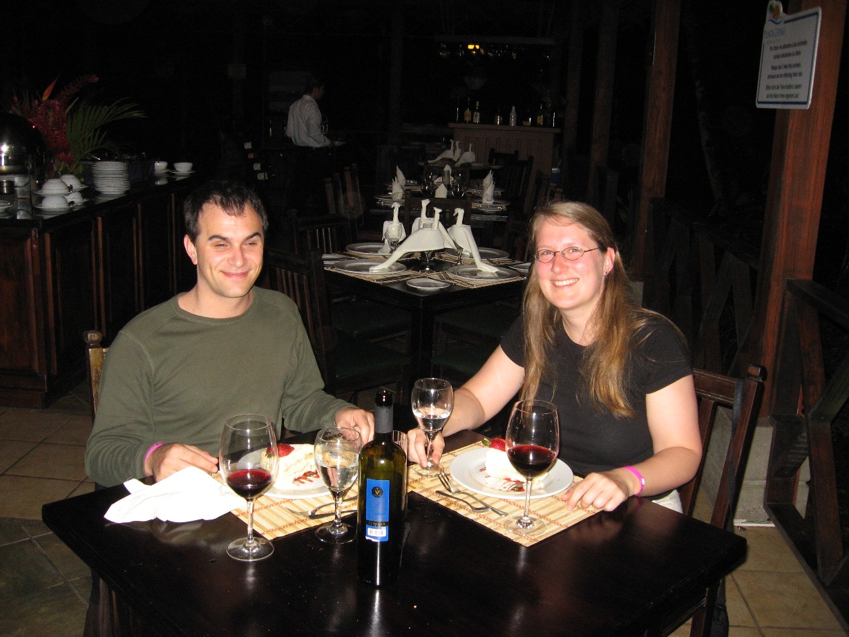 ein romantisches Dinner in Punta Leona